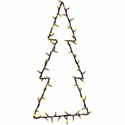 Perfette per essere appese all'interno, le luci natalizie a forma di albero di Natale creano un'atmosfera magica e festosa ov ...