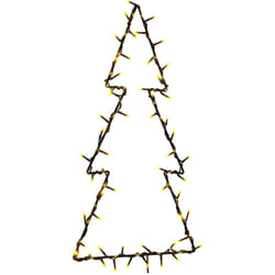 Vidaxl - Luci di Natale Albero di Natale Silhouette 80 led Bianco Caldo 4380