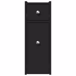 VidaXL 855287 armadietto di conservazione per bagno Nero - Vista aggiuntiva 4