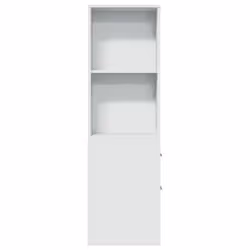 VidaXL 855295 armadietto di conservazione per bagno Bianco - Vista aggiuntiva 4