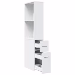 VidaXL 855295 armadietto di conservazione per bagno Bianco - Vista aggiuntiva 7