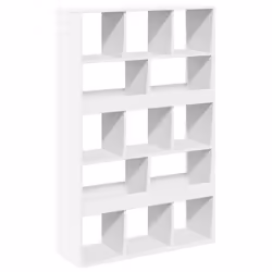 VidaXL 3309375, Bianco, 15 ripiani, Legno, Legno, 1000 mm, 330 mm