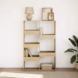 vidaXL Libreria Rovere Sonoma 100x33x155,5 cm in Legno Multistrato - Vista aggiuntiva 3