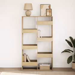 vidaXL Libreria Rovere Sonoma 100x33x175 cm in Legno Multistrato - Vista aggiuntiva 3