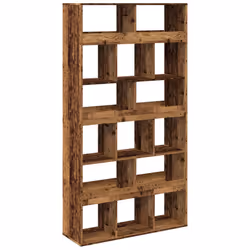 vidaXL Divisorio Stanza Legno Antico 100x33x187,5 cm in Truciolato - Vista aggiuntiva 2