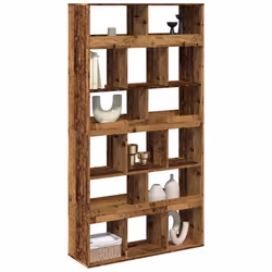 vidaXL Divisorio Stanza Legno Antico 100x33x187,5 cm in Truciolato - Vista aggiuntiva 3