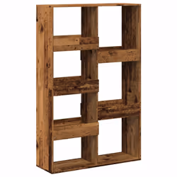 VidaXL 3309571, Legno naturale, 7 ripiani, Legno, Legno, 1000 mm, 330 mm