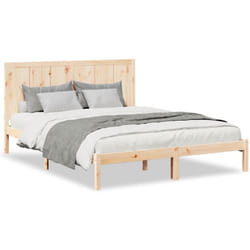 Giroletto Extra Lungo senza Materasso 140x210 cm Legno Massello Vidaxl 414148