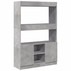 vidaXL Credenza Grigio Cemento 92x33x140 cm in Legno Multistrato - Vista aggiuntiva 2