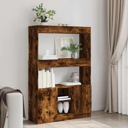 Credenza Rovere Fumo 92x33x140 cm in Legno Multistrato Vidaxl 555786