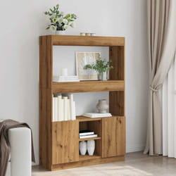 Credenza Rovere Artigianale 92x33x140 cm in Legno Multistrato Vidaxl