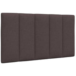 Cuscino Testiera Marrone Scuro 80 cm in Tessuto Vidaxl