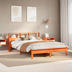 vidaXL Letto senza Materasso Marrone Cera 140x190 cm in Legno di Pino
