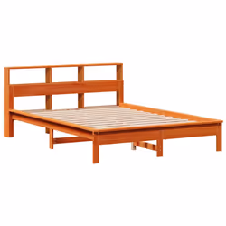 vidaXL Letto senza Materasso Marrone Cera 140x190 cm in Legno di Pino - Vista aggiuntiva 3