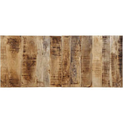vidaXL Testiera 120 cm in Legno Massello di Mango Grezzo