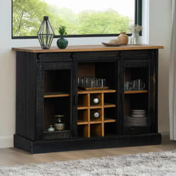 Credenza halden 2 Ante Scorrevoli 112x40x80 cm Legno Massello Vidaxl 719929