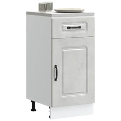 Base da Cucina Kalmar Grigio Cemento in Legno Multistrato Vidaxl 4480