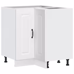 vidaXL Mobile Base ad Angolo Cucina Kalmar Bianco in Legno Multistrato - Vista aggiuntiva 2