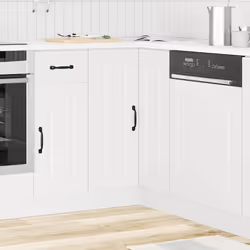 vidaXL Mobile Base ad Angolo Cucina Kalmar Bianco in Legno Multistrato - Vista aggiuntiva 3