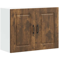 Pensile da Cucina Kalmar Rovere Fumo in Legno Multistrato Vidaxl 568191