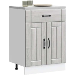 Base da Cucina Lucca Grigio Sonoma in Legno Multistrato Vidaxl 242128