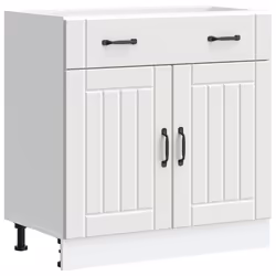 vidaXL Base da Cucina Lucca Bianco in Legno Multistrato - Vista aggiuntiva 2