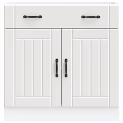 vidaXL Base da Cucina Lucca Bianco in Legno Multistrato - Vista aggiuntiva 3