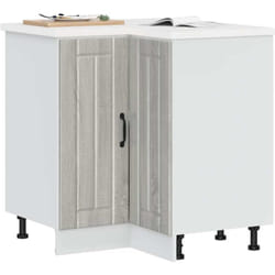 vidaXL Mobile Base ad Angolo Cucina Lucca Grigio Sonoma in Truciolato