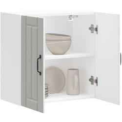 Pensile da Cucina Lucca Bianco in Legno Multistrato - Vidaxl