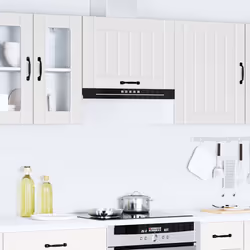 vidaXL Pensile da Cucina Lucca Bianco in Legno Multistrato - Vista aggiuntiva 3