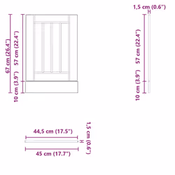VidaXL 853896 credenza e mobile per stanza da pranzo - Vista aggiuntiva 8