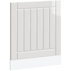 Pannello Lavastoviglie Lucca Bianco Lucido in Legno Multistrato Vidaxl