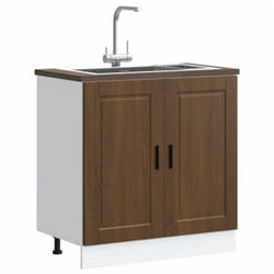 Mobile base lavello Porto Rovere Marrone 80x46x81,5 cm Vidaxl 3301