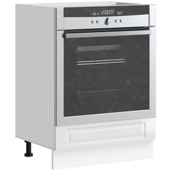 vidaXL Armadio per Forno Porto Bianco Lucido in Legno Multistrato