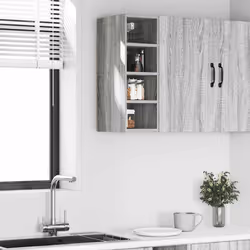 vidaXL Mobile Pensile “Riga” Grigio Sonoma 20x29,5x60 cm - Vista aggiuntiva 3