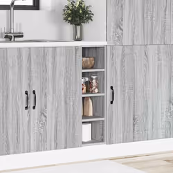 vidaXL Armadio Inferiore “Riga” Grigio Sonoma 20x44,5x81,5 cm - Vista aggiuntiva 3