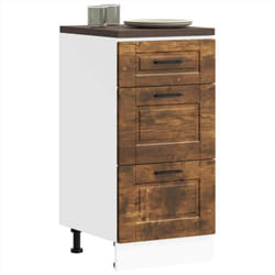 Base da Cucina Porto Rovere Fumo in Legno Multistrato Vidaxl 358225