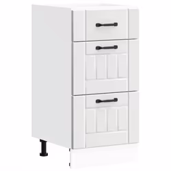 vidaXL Base da Cucina Lucca Bianco in Legno Multistrato - Vista aggiuntiva 2
