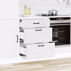 vidaXL Base da Cucina Kalmar Bianco in Legno Multistrato - Vista aggiuntiva 3