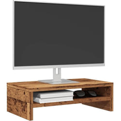 Supporto per Monitor Legno Antico 42x24x13 cm Legno Multistrato Vidaxl 543094