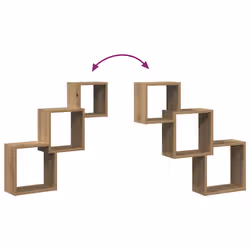 VidaXL 855815 scaffale Legno Quercia - Vista aggiuntiva 7