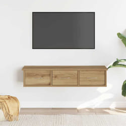 Mobile a Parete Rovere Artigianale 88x26x18,5 cm in Truciolato Vidaxl 1448