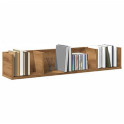vidaXL Mensola a Muro CD Artigianale 100x18x18 cm Legno Multistrato