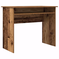 vidaXL Scrivania Legno Antico 90x50x74 cm in Legno Multistrato - Vista aggiuntiva 2