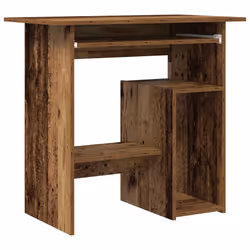 vidaXL Scrivania Legno Antico 80x45x74 cm in Legno Multistrato - Vista aggiuntiva 2
