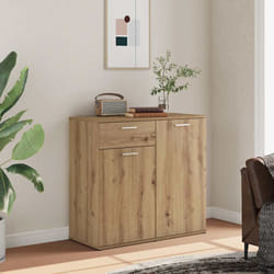 vidaXL Credenza Rovere Artigianale 80x36x75 cm in Truciolato