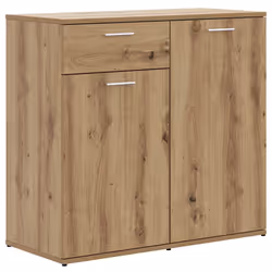vidaXL Credenza Rovere Artigianale 80x36x75 cm in Truciolato - Vista aggiuntiva 2