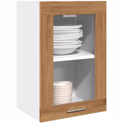 Questo armadietto pensile in vetro è pensato per ottimizzare lo spazio della vostra cucina e decorare la vostra casa! Materia ...