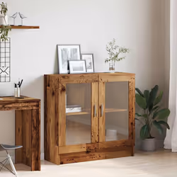 vidaXL Libreria Legno Antico 82,5x30,5x80 cm in Truciolato - Vista aggiuntiva 3