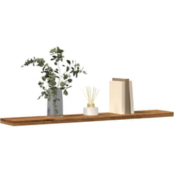 Mensole a Parete 4 pz Legno Antico 60x20x1,5 cm in Truciolato - Vidaxl